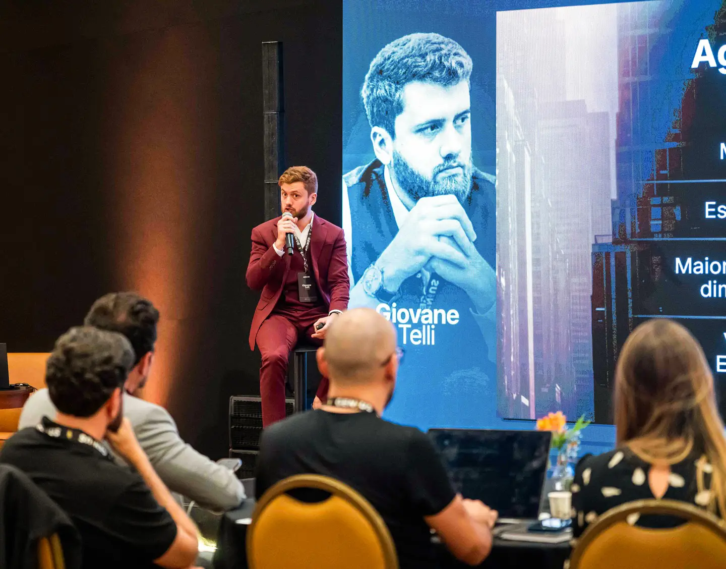 Giovane Telli speaking at Genius